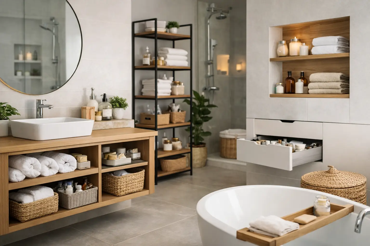 10 Modern Bathroom Storage Ideas That Work